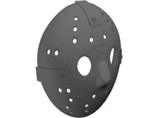 Jason Hockey Goalie Mask 3D Model