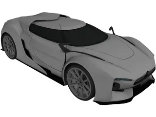 Citroen GT Concept 3D Model