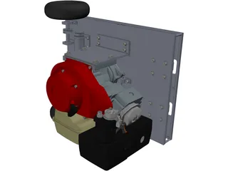 Robot Mower Cutter Grass 3D Model