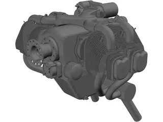 UL260i Engine 3D Model