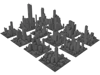 Cityscape Collection 3D Model