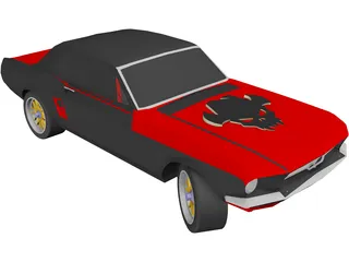 Ford Mustang (1967) [Tuned] 3D Model