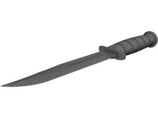 KA-BAR Knife 3D Model