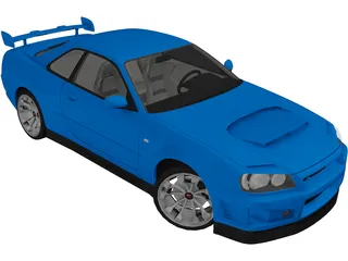 Nissan Skyline GT-R 3D Model
