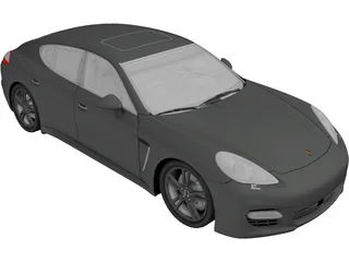 Porsche Panamera Turbo S (2012) 3D Model