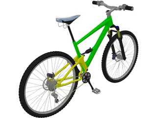 Mountain Bike Full Suspension 3D Model