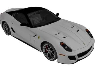 Ferrari 599 GTO (2011) 3D Model