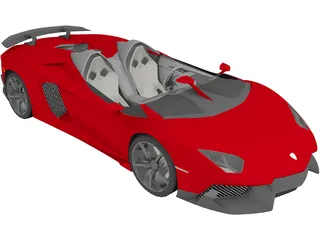 Lamborghini Aventador J 3D Model