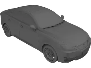 Lexus IS 200d (2011) 3D Model