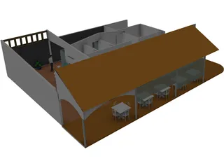 Cafeteria 3D Model