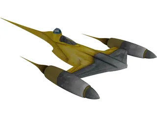 Star Wars Naboo Fighter 3D Model