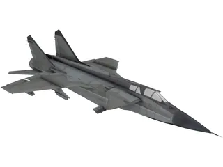 MiG-31 Foxhound 3D Model