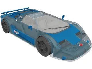 Bugatti EB110 3D Model