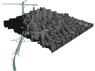 LA Downtown 3D Model