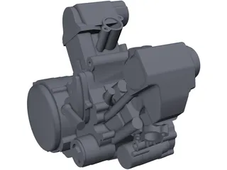 Aprilia SXV 550 Engine 3D Model