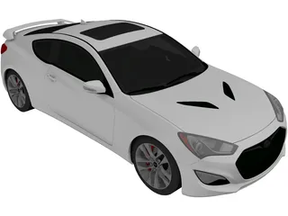 Hyundai Genesis Coupe (2013) 3D Model