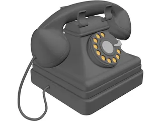 Phone Antique 3D Model