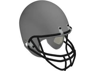 Football Helmet 3D Model
