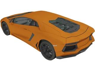 Lamborghini Aventador LP700-4 (2012) 3D Model