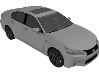 Lexus GS350 F (2013) 3D Model