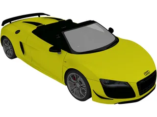 Audi R8 GT Spyder (2012) 3D Model