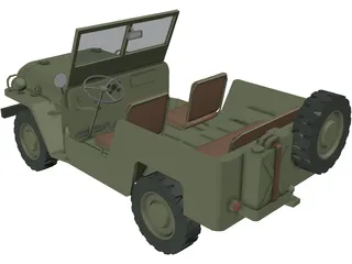 Jeep Willys 3D Model