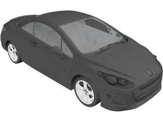 Peugeot 308 CC (2012) 3D Model