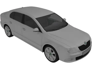 Skoda Superb (2009) 3D Model