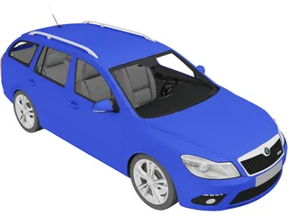 Skoda Octavia RS Combi (2010) 3D Model