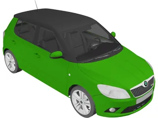 Skoda Fabia RS (2010) 3D Model