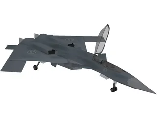 JAS-41 Vampyren Unofficial Concept 3D Model