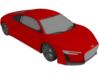 Audi e-tron Concept (2009) 3D Model