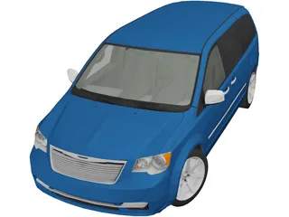 Chrysler Town and Country (2013) 3D Model