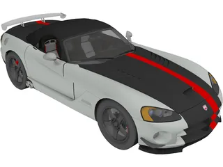 Dodge Viper SRT-10 ACR Soft Top 3D Model