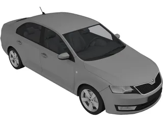 Skoda Rapid (2013) 3D Model