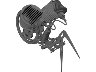 Crawling Robot 3D Model