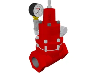 Kimray Pressure Regulator 3D Model