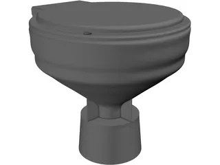 Electric Toilet 3D Model