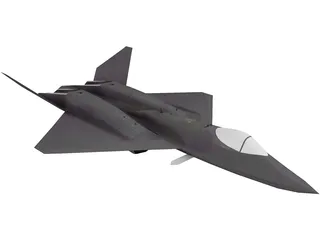 Northmann YF-23 Black Widow II 3D Model