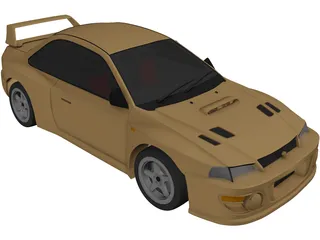 Subaru Impreza Coupe 3D Model