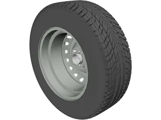 Wheel VAZ 2106 3D Model