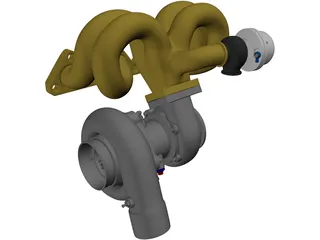 Turbocharger 3D Model