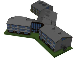 House for Students 3D Model