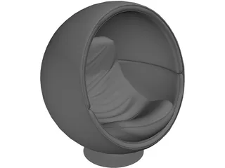 Egg Chair 3D Model