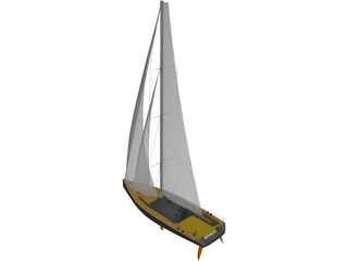 Sail Boat 3D Model