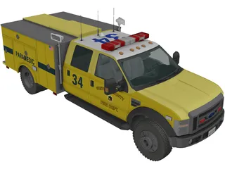 Ford F450 Rescue 3D Model