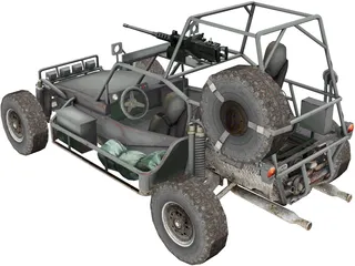 Military Buggy 3D Model