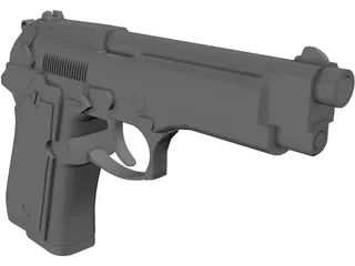 Beretta M9 3D Model