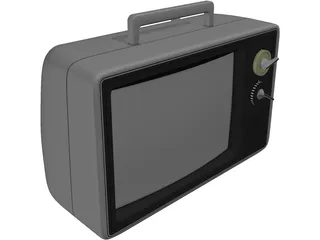 Old TV 3D Model