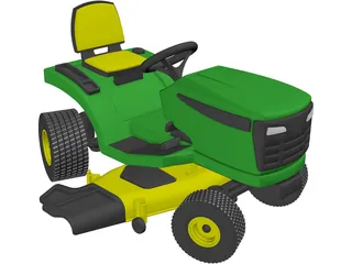 Lawnmower Sit-On 3D Model